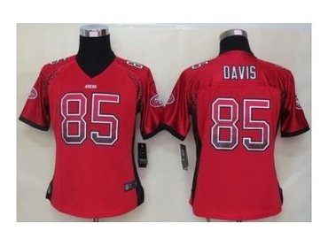 NEW women nfl jerseys san francisco 49ers #85 vernon davis red(Elite drift fashion)