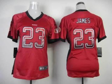 NEW women nfl jerseys san francisco 49ers 23 LaMichael James red(Elite drift fashion)