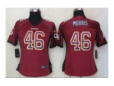NEW women nfl jerseys washington redskins #46 alfred morris burgundy red(Elite drift fashion)