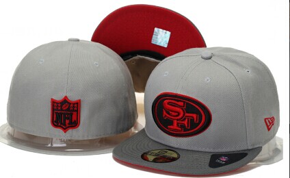 NFL 49ERS Fitted grey hat