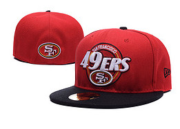 NFL 49ers Red Fitted Hat