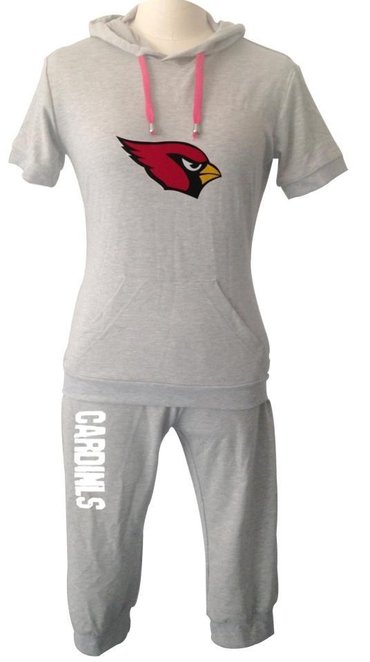 NFL Arizona Cardinals women's Hooded sport suit Grey