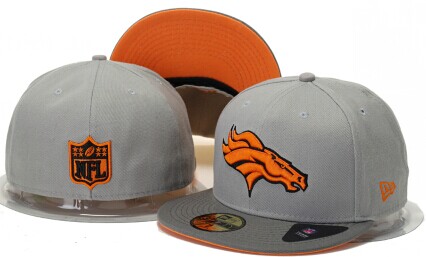 NFL Broncos fitted hat grey 2