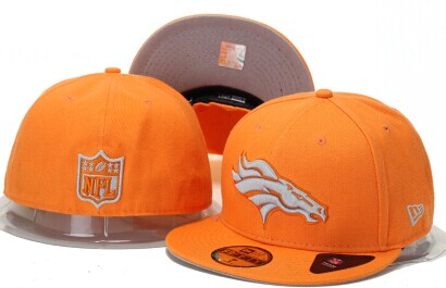 NFL Broncos fitted hat orange