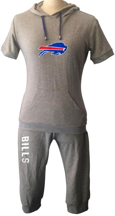NFL Buffalo Bills women's Hooded sport suit Grey