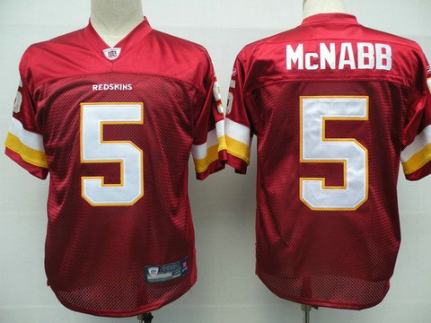 NFL Cheap jerseys Washington Redskins #5 Donovan McNabb RED sale nfl Jersey