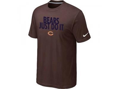 NFL Chicago Bears Just Do It Brown T-Shirt