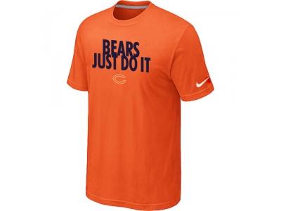 NFL Chicago Bears Just Do It Orange T-Shirt