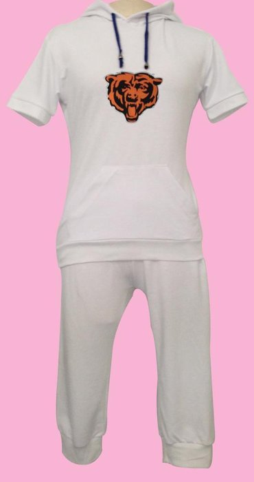 NFL Chicago Bears women's Hooded sport suit White