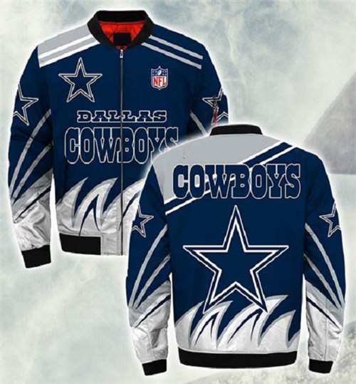 NFL Dallas Cowboys Sublimated Fashion 3D Fullzip Jacket-8