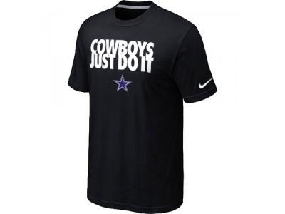 NFL Dallas cowboys Just Do It Black T-Shirt