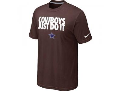 NFL Dallas cowboys Just Do It Brown T-Shirt