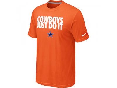 NFL Dallas cowboys Just Do It Orange T-Shirt