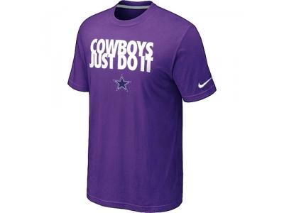 NFL Dallas cowboys Just Do It Purple T-Shirt