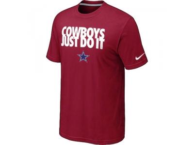 NFL Dallas cowboys Just Do It Red T-Shirt
