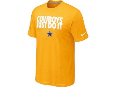 NFL Dallas cowboys Just Do It Yellow T-Shirt