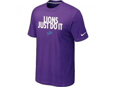 NFL Detroit Lions Just Do It Purple T-Shirt