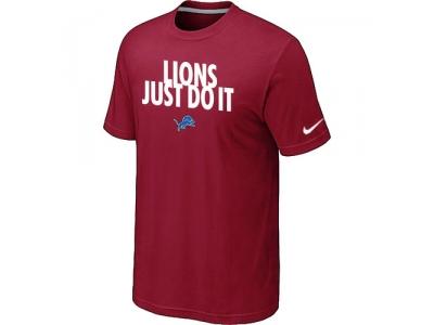 NFL Detroit Lions Just Do It Red T-Shirt