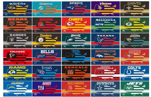 NFL Flags Size 3X5FT