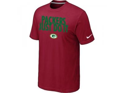NFL Green Bay Packers Just Do It Red T-Shirt
