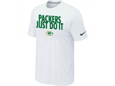 NFL Green Bay Packers Just Do It White T-Shirt