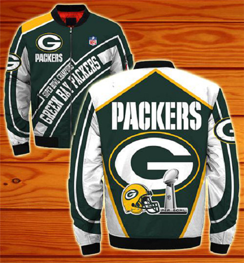 NFL Green Bay Packers Sublimated Fashion 3D Fullzip Jacket