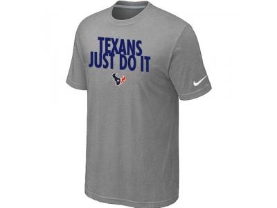 NFL Houston Texans Just Do It L.Grey T-Shirt