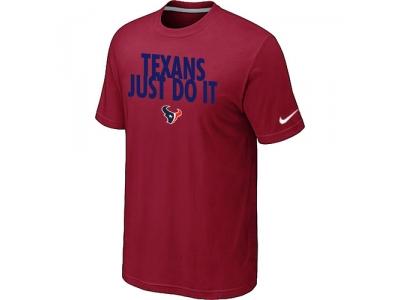 NFL Houston Texans Just Do It Red T-Shirt
