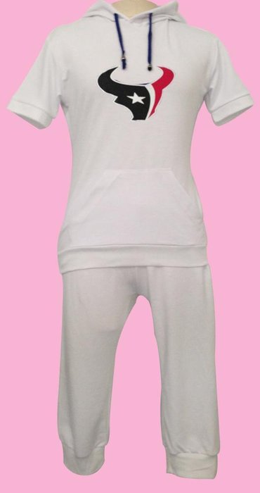 NFL Houston Texans women's Hooded sport suit White