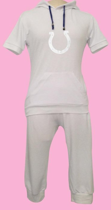 NFL Indianapolis Colts women's Hooded sport suit White