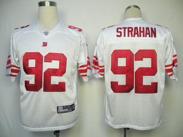 NFL Jersey New York Giants 92 Michael Strahan White Jerseys
