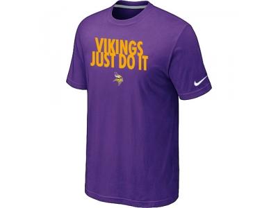 NFL Minnesota Vikings Just Do It Purple T-Shirt
