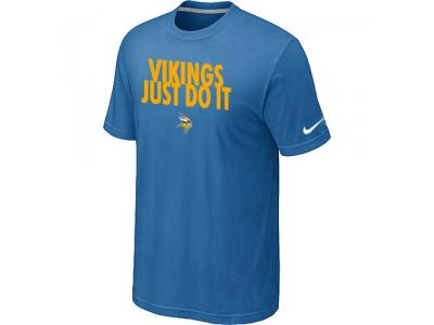 NFL Minnesota Vikings Just Do It light Blue T-Shirt