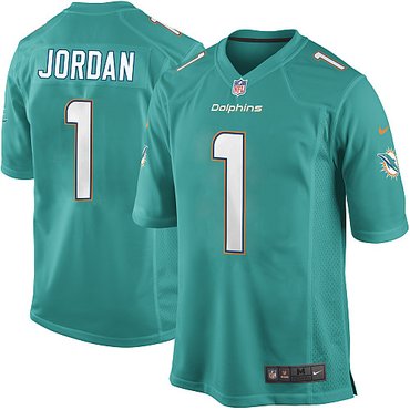 NFL NEW Miami Dolphins 1 Dion Jordan Green Jerseys(Game)
