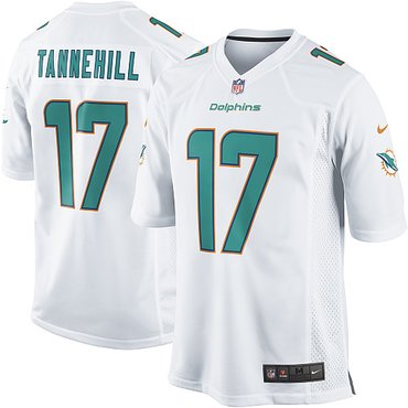 NFL NEW Miami Dolphins 17 Ryan Tannehill White Jerseys(Game)
