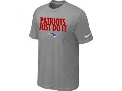 NFL New England Patriots Just Do It L.Grey T-Shirt