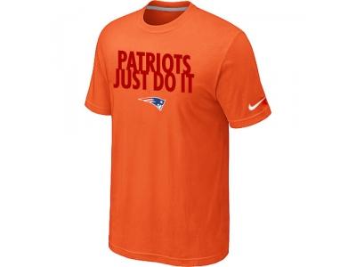 NFL New England Patriots Just Do It Orange T-Shirt