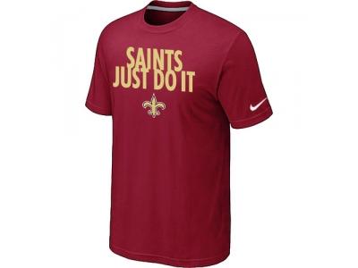 NFL New Orleans Saints Just Do It Red T-Shirt