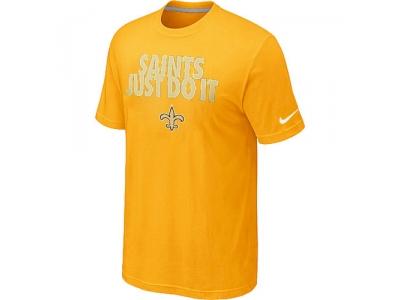 NFL New Orleans Saints Just Do It Yellow T-Shirt
