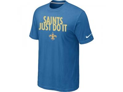 NFL New Orleans Saints Just Do It light Blue T-Shirt