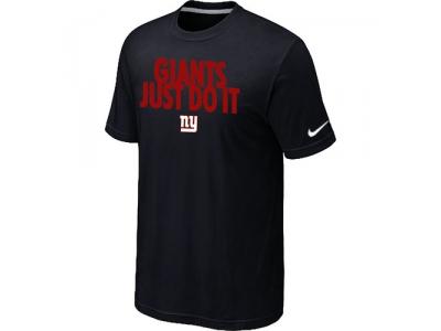 NFL New York Giants Just Do It Black T-Shirt
