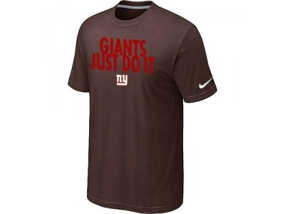 NFL New York Giants Just Do It Brown T-Shirt