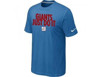 NFL New York Giants Just Do It light Blue T-Shirt