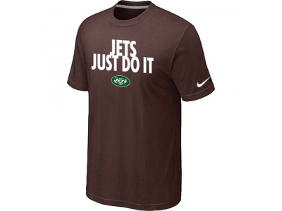 NFL New York Jets Just Do ItBrown T-Shirt