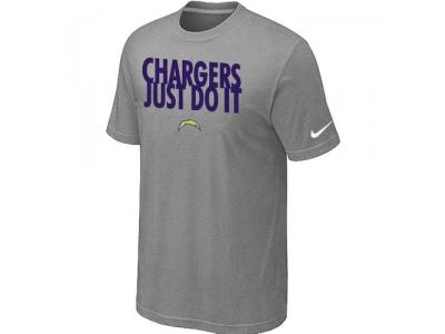 NFL San Diego Charger Just Do It L.Grey T-Shirt