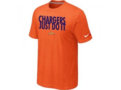 NFL San Diego Charger Just Do It Orange T-Shirt