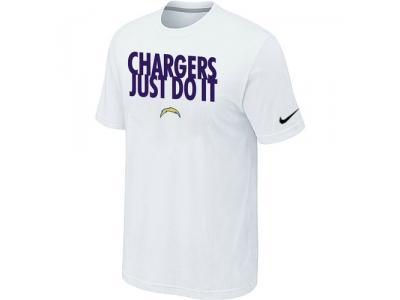 NFL San Diego Charger Just Do It White T-Shirt