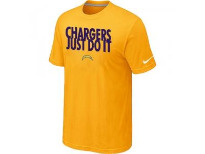 NFL San Diego Charger Just Do It Yellow T-Shirt