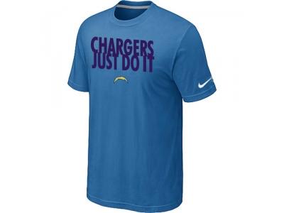 NFL San Diego Charger Just Do It light Blue T-Shirt