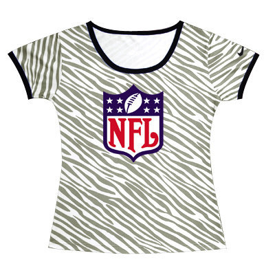 NFL Sideline Legend Authentic Logo women Zebra stripes T-shirt